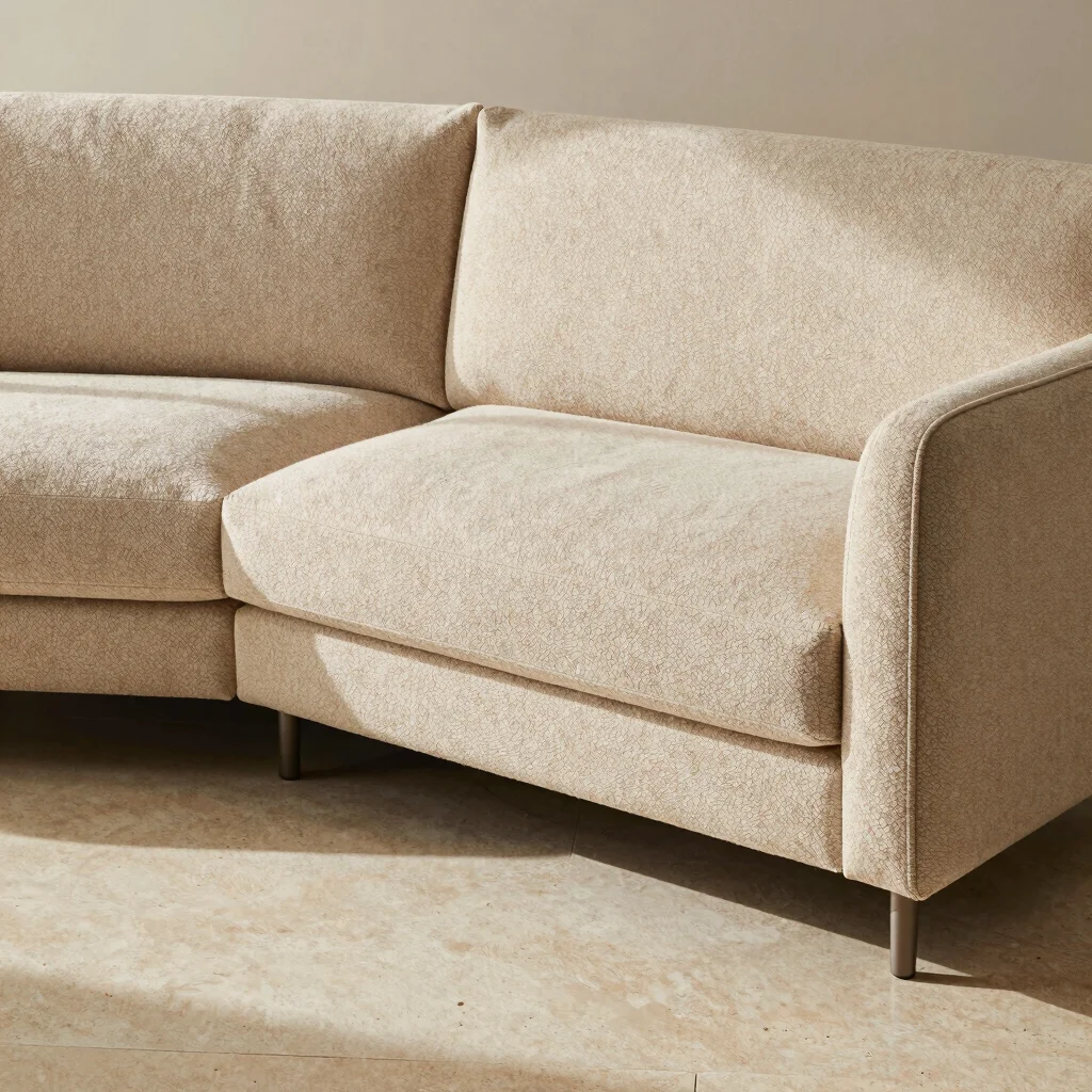 Sora Curved Bouclé Sectional