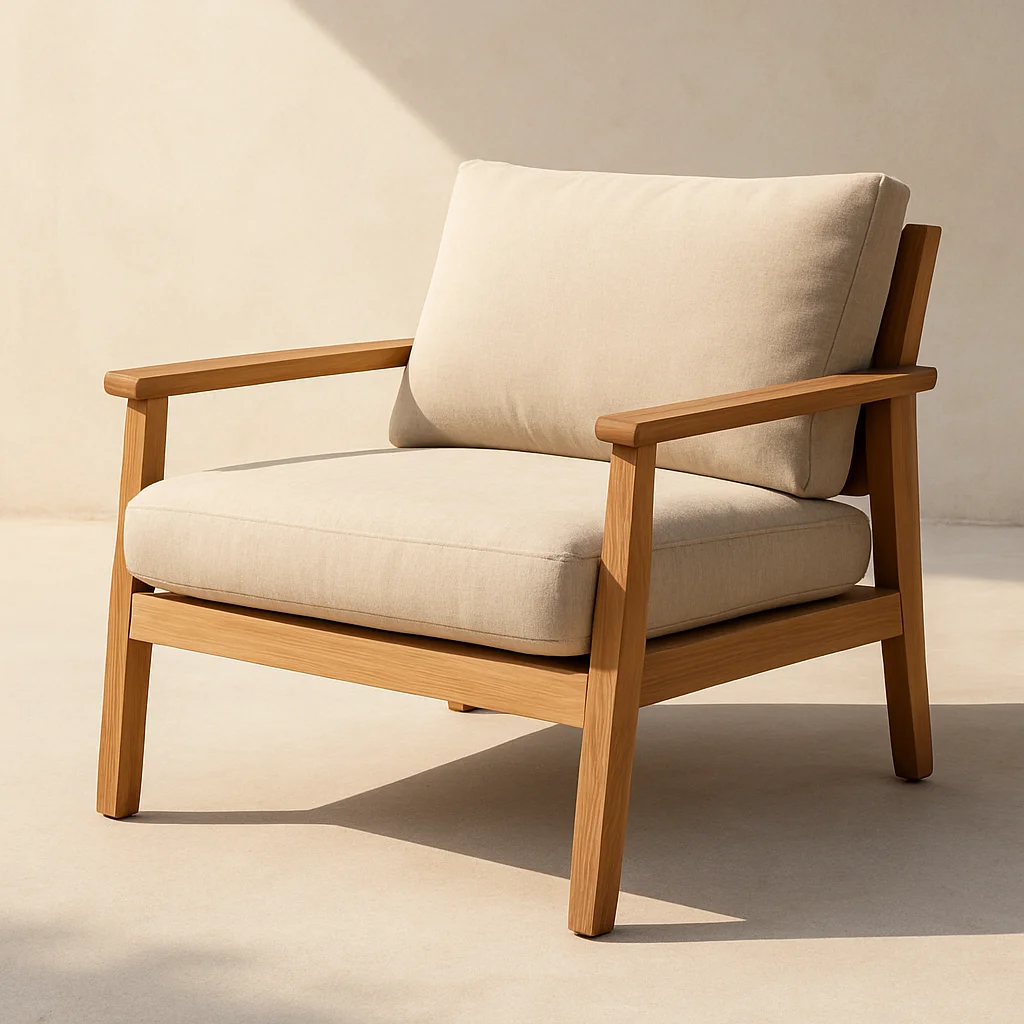 Palma Teak Outdoor Lounge Chair
